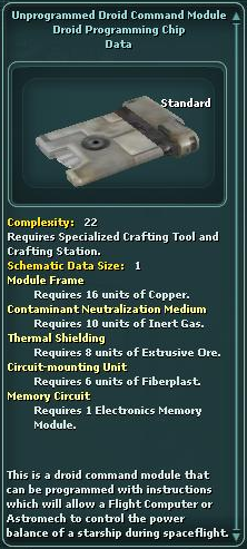 UnprogrammedDroidCommandModule