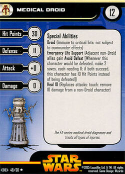 48 RVS Card Medical Droid