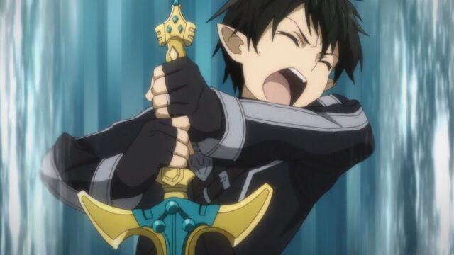 Fichier:Kirito prenant Excalibur.jpg