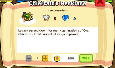 Chieftain's Necklace Text
