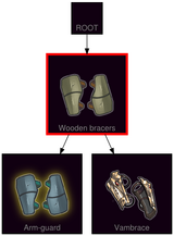 ResearchTree Wooden bracers