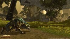 Ferrazid Hound prowls the undergrowth on Taris