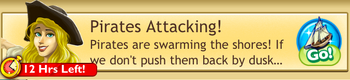 Pirates attacking quest log