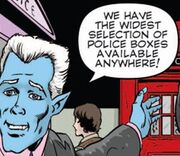 Police box salesman