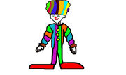 Clown nalyd scary