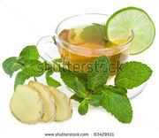 Stock-photo-ginger-tea-with-lime-and-mint-isolated-over-white-background-63429511-2