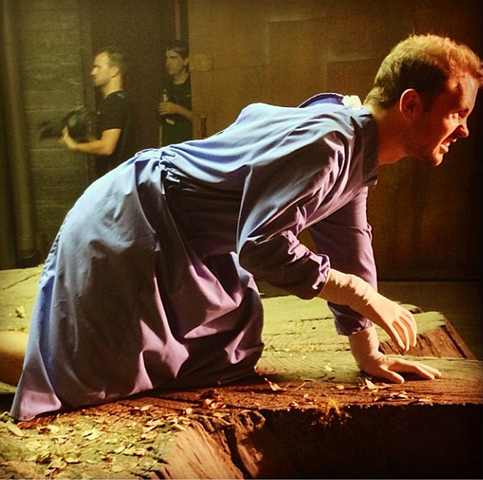 File:Teen Wolf Season 3 Behind the Scenes stand in on Nemeton stump.png