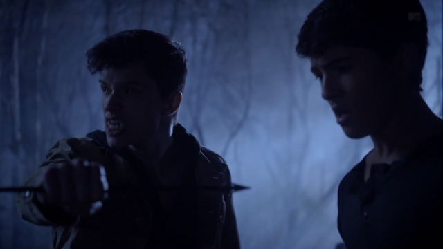 File:Teen Wolf Season 3 Episode 8 Visionary Ian Nelson Michael Fjordbak Young Peter saves Young Derek.png