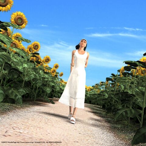 File:Jun Kazama - Artwork - Sunflower Field - Tekken Tag Tournament.jpg