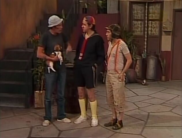 Archivo:Ramoncito, Don Ramón, Quico y el Chavo (1977).jpg