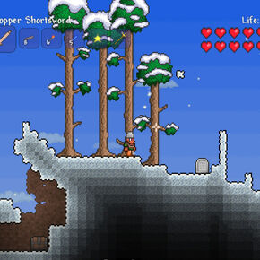 Tombstone and snow biome