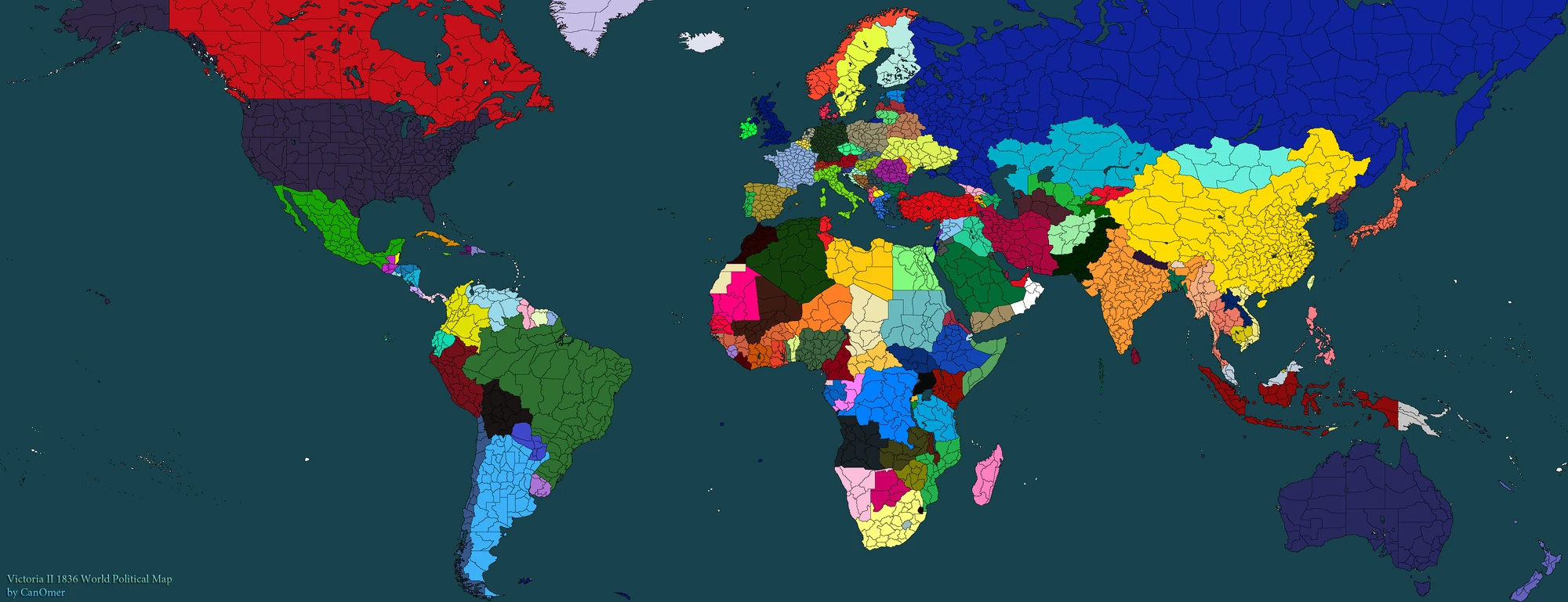 World War 3 Map Game TFOE Map - 2000