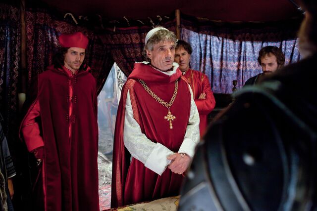File:003 Stray Dogs episode still of Cesare Borgia, Rodrigo Borgia and Ascanio Sforza.jpg