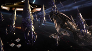 Intermediate space battle