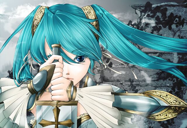 File:Cartoons Girl with blue hair and a sword 048964 .jpg