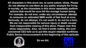 Opening disclaimer