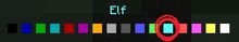 Elf title light blue color