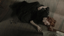 Anne suffocating by witchcraft