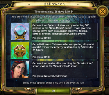 Halloween 2015 timed challenges