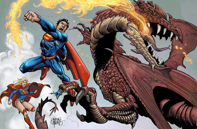 File:Superman vs dragon by scariello-d5bnyk2.jpg