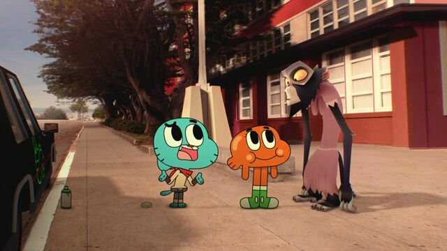 File:Gumball, Darwin, and Simian in The Apology.jpg