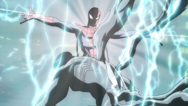 File:Spider-Man electrifies Venom.png