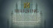 New Line Warning (Golden Compass variant)