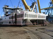 Red Osprey in construction