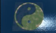 Ying yang island