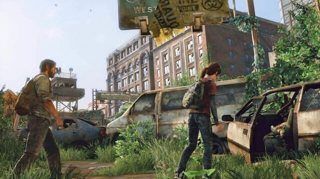 Archivo:Joel and Ellie Surveying Car.jpg
