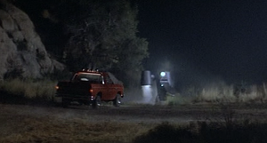 Beta crashes Jack Blake's truck into Zando-Zan transmitter
