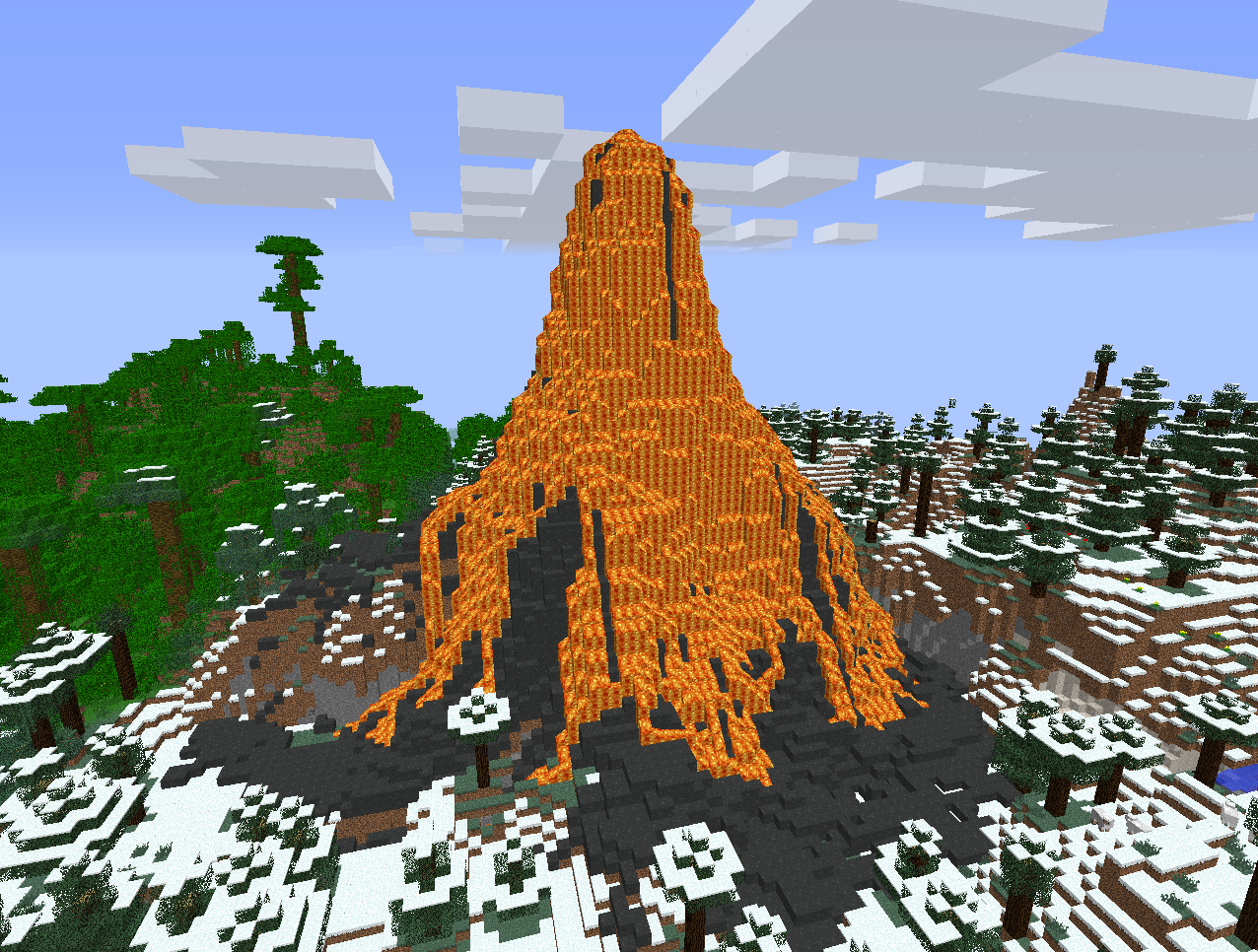 What is the title of this picture ? Volcano | The Tekkit Classic Wiki | FANDOM powered by Wikia