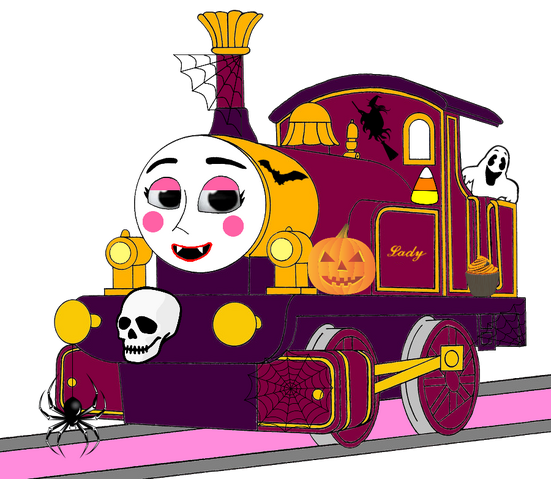 File:Lady with Halloween Decorations (Mirrored).png