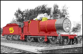 Luke the red engine