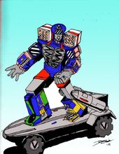 Cybercombatmegazordridermode