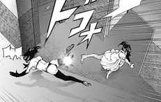 Mutsuki kicks Nutcracker