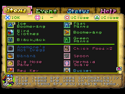 Item menu