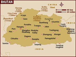 Bhutan map 001