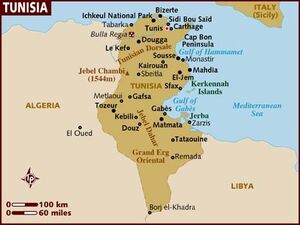 Tunisia map 001