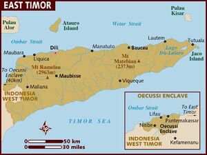 East Timor map 001