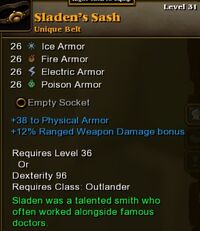 Sladen's Sash