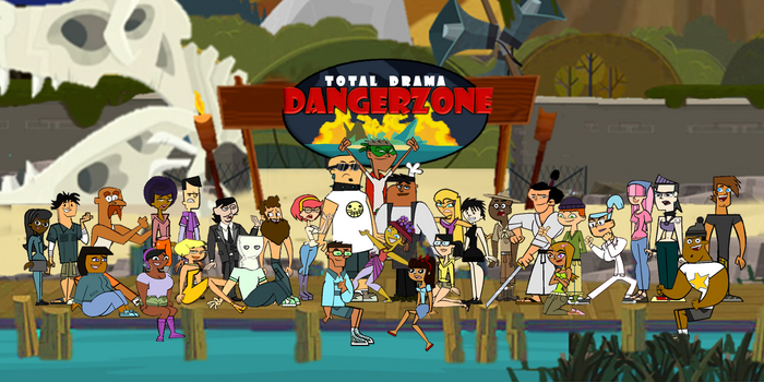 Total Drama Dangerzone Official Poster with Complete Cast