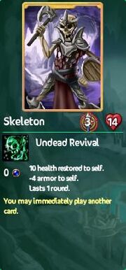 Skeleton card