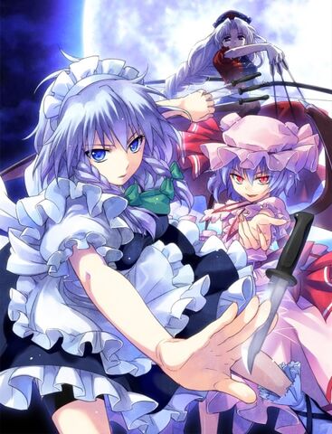 Archivo:Anime 148647 izayoi sakuya remilia scarlet sato-pon touhou yagokoro eirin.jpg