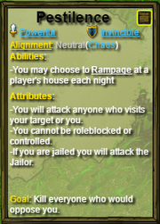 Pestilence Role Card