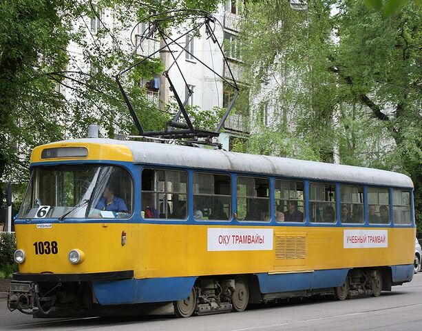 File:Tram T3 in Almaty.jpg