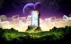 Fantasy art scenery wallpaper sven sauer 07