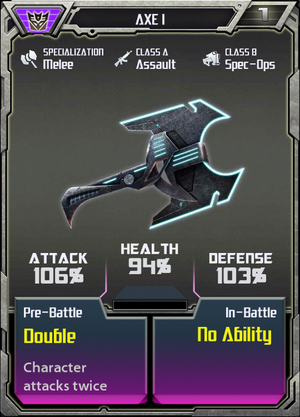 (Decepticons) Axe I