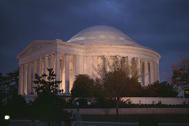 Jefferson Memorial at dusk