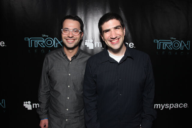 File:Edward Kitsis and Adam Horowitz and the TRON LEGACY and MySpace Party jpg.jpg